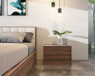 Charlotte Bed with Hunter Night Stand - Staged Charlotte Bed with Hunter Night Stand - Staged