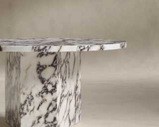 Romlulus Coffee Table - High - Viola Marble Romlulus Coffee Table - High - Viola Marble