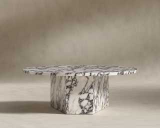 Romlulus Coffee Table - Low - Viola Marble Romlulus Coffee Table - Low - Viola Marble
