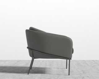Angelo Lounge Chair - Trento Microfiber Leather - Trento Black - Black Angelo Lounge Chair - Trento Microfiber Leather - Trento Black - Black