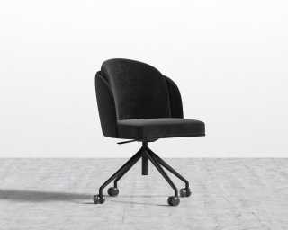 Angelo Office Chair - Plush Velvet - Black Angelo Office Chair - Plush Velvet - Black