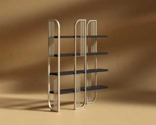 Apollo_Bookshelf_Champagne - Black Oak Apollo_Bookshelf_Champagne - Black Oak