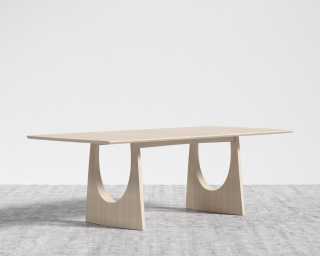 Arco Dining Table - Washed Natural Oak Arco Dining Table - Washed Natural Oak