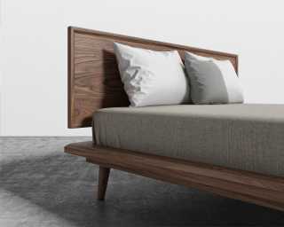 Asher Bed in Queen - Walnut Asher Bed in Queen - Walnut