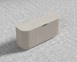 Athena Sideboard - Alabaster Matte Lacquer Athena Sideboard - Alabaster Matte Lacquer