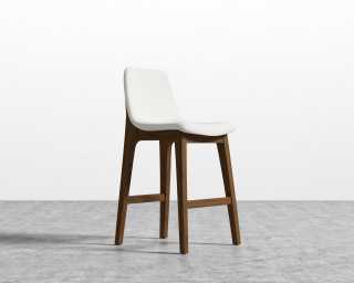 Aubrey Counter Stool - Trento Eggshell - Walnut Stain