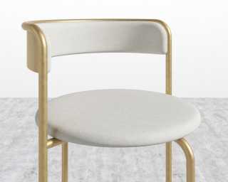 Ava Counter Stool - Modern Felt - Alesund - Brushed Brass Base Ava Counter Stool - Modern Felt - Alesund - Brushed Brass Base