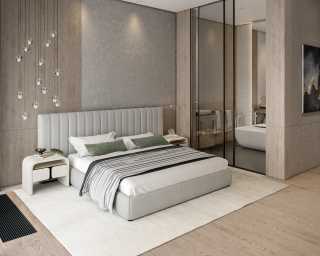 Berlin Bed Scene with Vienna Nightstand Berlin Bed Scene with Vienna Nightstand