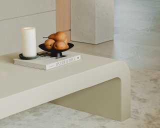 Cascadia Coffee Table - Alabaster Cascadia Coffee Table - Alabaster