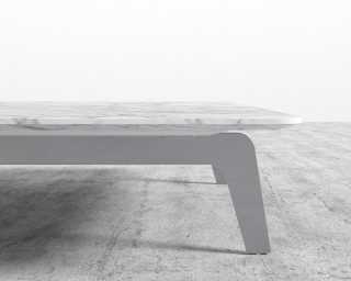 Dresden End Table - White Marble Dresden End Table - White Marble