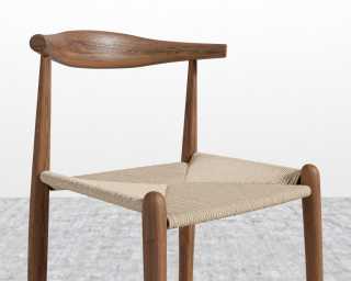 Elbow Counter Stool - Woven - Walnut Stain Elbow Counter Stool - Woven - Walnut Stain