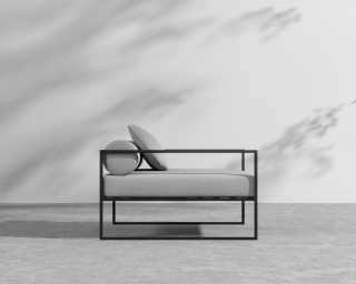 Everett Outdoor Armchair - Encino - Black Everett Outdoor Armchair - Encino - Black