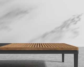 Francis Outdoor Coffee Table - Black Francis Outdoor Coffee Table - Black