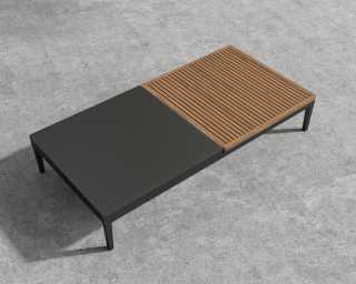 Francis Outdoor Coffee Table - Black Francis Outdoor Coffee Table - Black