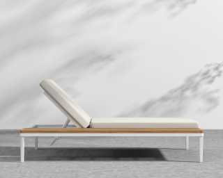 Francis Outdoor Lounger - palisades - White Francis Outdoor Lounger - palisades - White