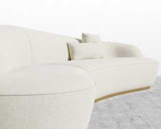 Grand Curved Sectional - Chatou Boucle - Pearl Grand Curved Sectional - Chatou Boucle - Pearl