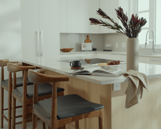 Elbow Counter Stool - Walnut - Trento Black Elbow Counter Stool - Walnut - Trento Black