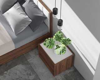 Charlotte Bed with Hunter Night Stand - Staged Charlotte Bed with Hunter Night Stand - Staged