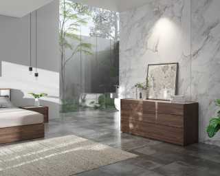 Hunter Wide Dresser with Charlotte Bed - Staged Hunter Wide Dresser with Charlotte Bed - Staged