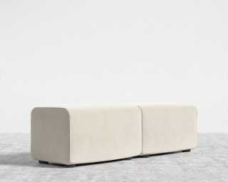Kaye Bench - Plush Velvet - Cloud Kaye Bench - Plush Velvet - Cloud