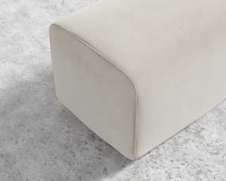 Kaye Bench - Plush Velvet - Cloud Kaye Bench - Plush Velvet - Cloud