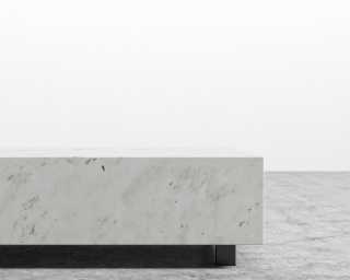 Liza Coffee Table - Carrara Marble 40x40 Liza Coffee Table - Carrara Marble 40x40