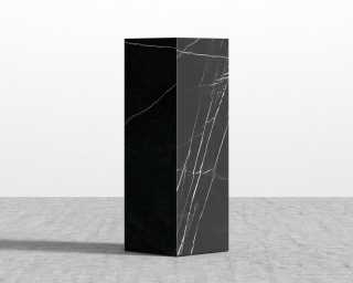 Liza Pedestal - Black Marble Liza Pedestal - Black Marble
