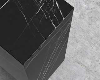 Liza Pedestal - Black Marble Liza Pedestal - Black Marble