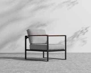Louis Outdoor Armchair - Encino - Black Frame Louis Outdoor Armchair - Encino - Black Frame