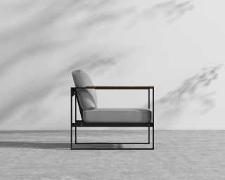 Louis Outdoor Armchair - Encino - Black Frame Louis Outdoor Armchair - Encino - Black Frame