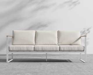 Louis Outdoor Sofa - Palisades - White Frame Louis Outdoor Sofa - Palisades - White Frame