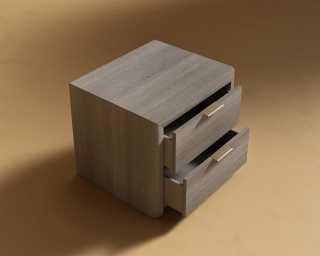 Nerva Nightstand - Grey Oak Nerva Nightstand - Grey Oak