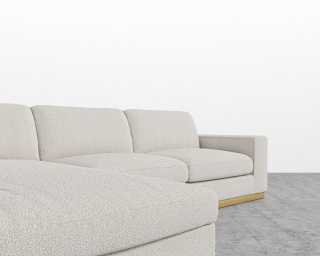 Noah Sectional - Brass - Chatou Boucle - Pearl Noah Sectional - Brass - Chatou Boucle - Pearl