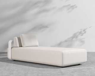Nobi Outdoor Daybed - Palisades - White Nobi Outdoor Daybed - Palisades - White