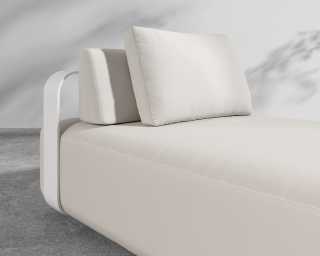 Nobi Outdoor Daybed - Palisades - White Nobi Outdoor Daybed - Palisades - White