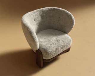 Pallas_Lounge_Chair_Shearling - Almond Pallas_Lounge_Chair_Shearling - Almond