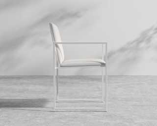 Parson Outdoor Dining Chair - White Frame - Palisades Parson Outdoor Dining Chair - White Frame - Palisades