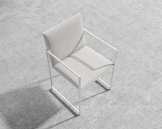 Parson Outdoor Dining Chair - White Frame - Palisades Parson Outdoor Dining Chair - White Frame - Palisades