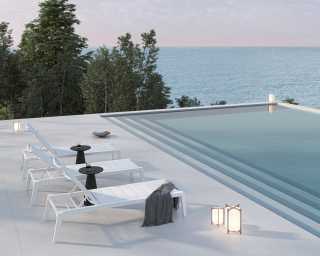 Gallus Side Table Outdoor Scene Gallus Side Table Outdoor Scene