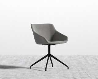 Rocco Dining Chair - Black Base - Venice Suede - Strato Rocco Dining Chair - Black Base - Venice Suede - Strato