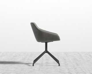 Rocco Dining Chair - Black Base - Venice Suede - Strato Rocco Dining Chair - Black Base - Venice Suede - Strato