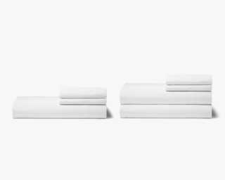 Organic Bamboo Sheet Set + Duvet Cover Set - White Organic Bamboo Sheet Set + Duvet Cover Set - White