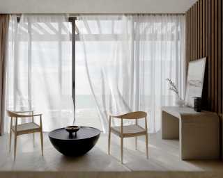 Round Chair Woven - Natural Scene Round Chair Woven - Natural Scene