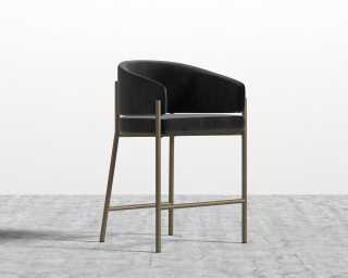 Solana_Counter_Stool_Brass_Plush_Velvet_Black