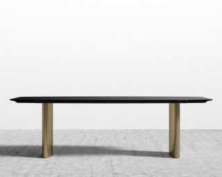 Solana Dining Table - 95" - Black Marble