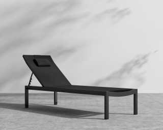 Spencer Outdoor Lounger - Black Spencer Outdoor Lounger - Black