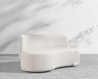 Tano Outdoor Left Corner - Palisades - White Tano Outdoor Left Corner - Palisades - White