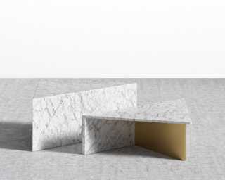 Terra Modular Coffee Table - White Marble Terra Modular Coffee Table - White Marble