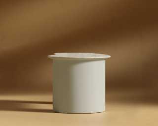 Valerian Desk - White Travertine - Alabaster Valerian Desk - White Travertine - Alabaster