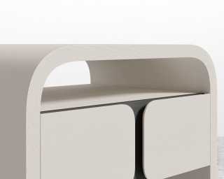 Vienna Nightstand - Alabaster Vienna Nightstand - Alabaster